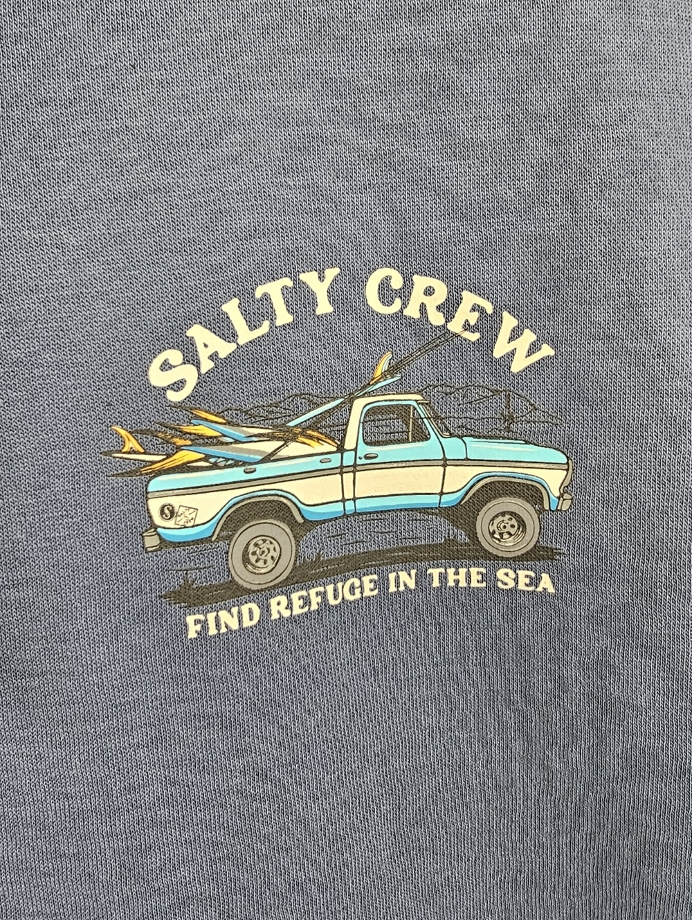 Salty Crew Blue Hoodie Size Large - Picture 6 of 9